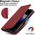 thumbnail image 2 of IBAOLE Huawei P30 Pro Wallet Case,Premium Leather Magnetic Flip Kickstand Handstrap Wallet Case with Card Holder for Huawei P30 Pro-Blue Red HUAWEI P20 Lite, 2 of 7