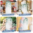 thumbnail image 6 of Eucalyptus Leaves Arch Backdrop Cover, Spandex Fitted Wedding Arch Cover, Green Botanical Summer Spring Leaves Round Top Stand Covers for Birthday Ceremony Bridal Shower Party Decor 7.2x4 Ft, 6 of 9