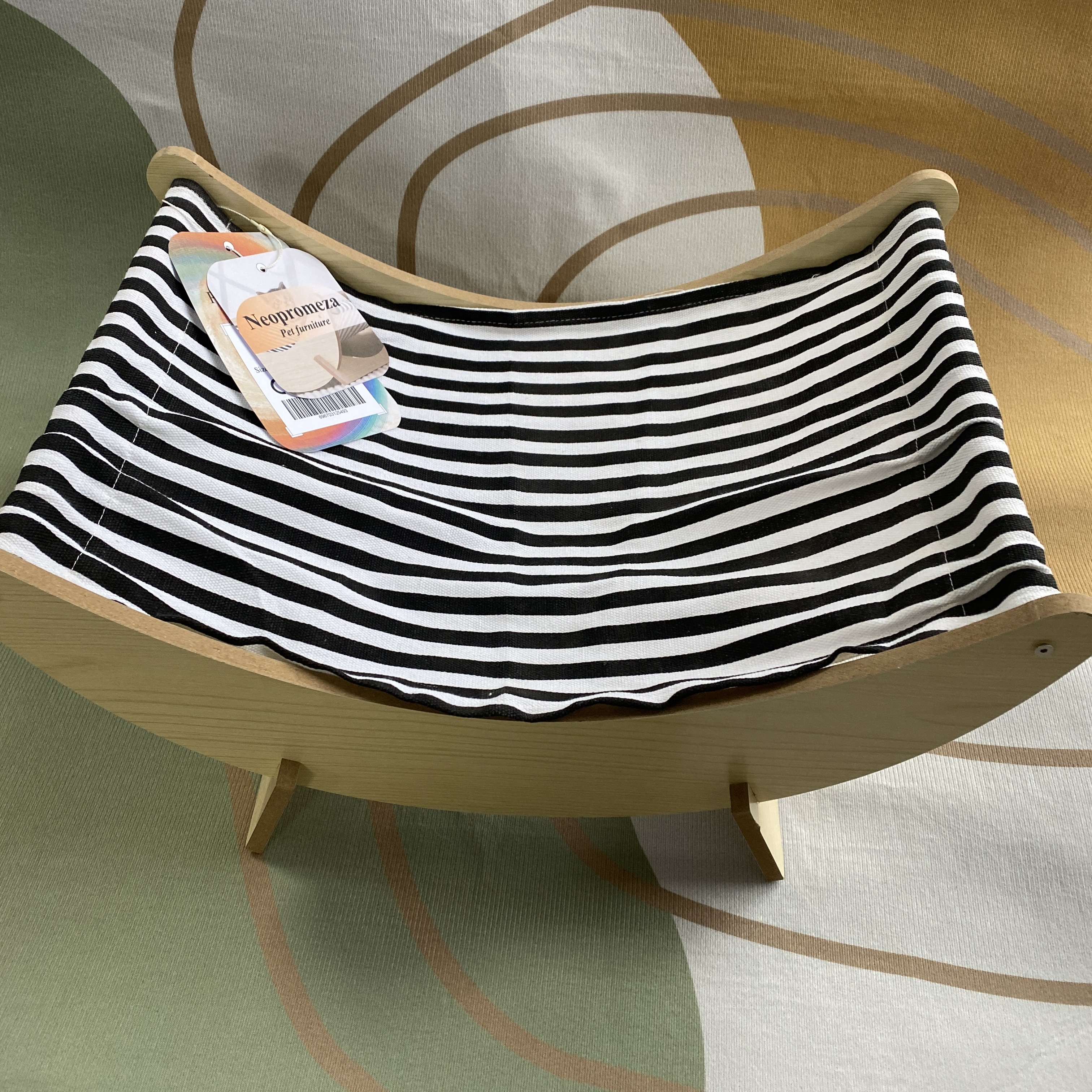 Neopromeza Pet furniture wooden adjustable cat hammock and dog bed are suitable for all seasons