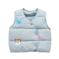 thumbnail image 3 of Gilet Doudoune pour Tout-Petits Garçons Filles Imprimé Chaud Gilet Sans Manches Nouveau-Né Hiver 3M-4Y, 3 of 7