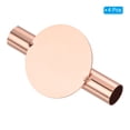 thumbnail image 3 of Uxcell Wall Flower Vase Tube Metal Floral Tubes Wall-Mounted Flower Tube Rose Gold 4 Pack, 3 of 5