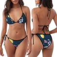 thumbnail image 3 of Fotbe Astronaut With USA Flag Traje de Baño para Mujer de Dos Piezas – Bikini Sexy de Tirantes Tipo Halter con Diseño Triangular, 3 of 6