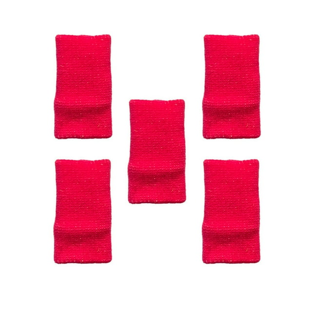 5 Pcs Manchons de Peinture Diamant Nylon Stylo de Forage Broderie Outil de Protection de Dessin, Rouge Rose