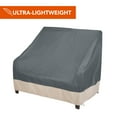 thumbnail image 3 of Modern Leisure Renaissance Ultralite Patio Loveseat Cover, 66"L x 40"W x 39"H, Gray, 3 of 17