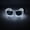 White, variant on Ticikt Halloween Party Glasses LED Light Up Wireless EL Flash Glasses For Dance Rave Night Club Accessories Decoration