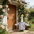 thumbnail image 4 of Linnome Porch Goose Outfit Football Print Goose Costume with Hat Set Goose Statue Not Included Multicolor#03, 4 of 6