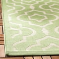 thumbnail image 4 of Safavieh Courtyard Lavern Geometric Indoor/Outdoor Area Rug, Green/Beige, 8' x 11', 4 of 9