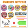thumbnail image 3 of Cuadros Decorativos Juego de posavasos de bricolaje Mariposa 6pcs Pinturas de diamantes Posavasos Kit Proud Rainbow Logo DQrwqpou  embutido en tela, 3 of 4