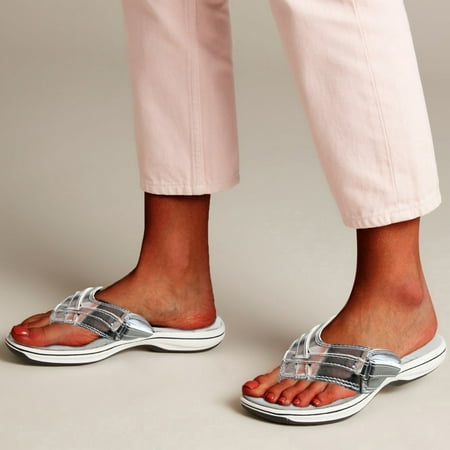 

Christmas Women Casual Fashion Solid Color Flip Flops Flat Comfortable Flip-Flop Sandals