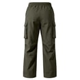 thumbnail image 4 of HaCpiu Men's Heavy Twill Cargo Pants, Loose Straight Leg Tactical Workwear Trousers, Relaxed Multi-Pocket Utility Casual Pants, Army Green L, 4 of 8