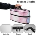 thumbnail image 5 of HELLHERO Portable Steam Iron Storage Case Marble, with Zipper Closure Travel Carrying Case(Case Only), 5 of 6