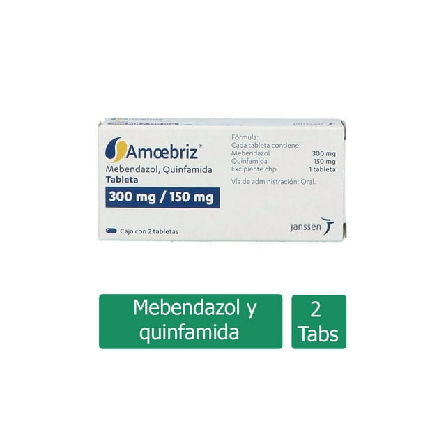 Amoebriz 300 mg/150 mg, 2 tabletas