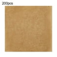 thumbnail image 2 of 200Pcs Burger Patty Paper Meat Separator Waterproof Oil-proof Square/Round Wax Paper Multipurpose Disposable Hamburger Sheets BBQ Meat Press Paper Kitchen Supplies-12cm,Square,Brown, 2 of 8