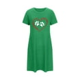 thumbnail image 5 of Royisotas Womens Green Nightgowns Summer Sleepwear Short Solid Color Plus Size Pajamas for Ladies Comfortable, 5 of 5