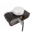 thumbnail image 1 of Tignapoo Buffalo Grain Synthetic Leather Camera Case with Strap for Fujifilm X100VI - Black, Coffee, Green, Pink Options, 1 of 6