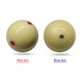 1 Boule Blanche de Billard de 57,2 Mm Boule d'Entraînement de Queue de Billard à 6 Points Rouges – image 4 sur 4
