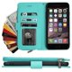 thumbnail image 2 of Funda tipo cartera para iPhone 6 Plus y 6s Plus con cordón y tarjetero de piel sintética, 2 of 5