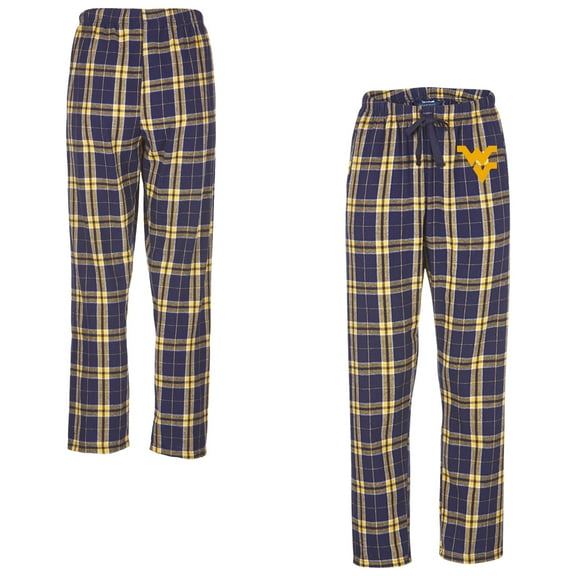 Women's Boxercraft  Navy West Virginia Mountaineers Haley Flannel Pants