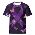 thumbnail image 5 of Drses Summer Tshirts for Women 2024 Women's Round Neck Floral Blouse Daisy Floral Print Basic Summer Tee Shirts, 5 of 5