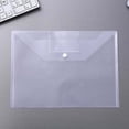 thumbnail image 3 of 12 Pcs A4 Plastic Envelopes Waterproof Clear Document File Folders Tutorial Organizer Pouch Bag School Office Supplies Clear/Label pocket, 3 of 9