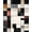 Brown, Pattern 4, variant on ODIKA 8'x10' Burgundy And Brown Geometric Abstract Washable Area Rug Bold Block Mosaic Modern Tile Panels Distressed Squares for King Size Bedroom Under Bed, Master Suite, Non-Shedding, Easy Care