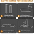 thumbnail image 6 of Thickened Chair Mat for Carpet -  Office Desk Protector with Lip, 47.5" x 35.5", 6 of 7