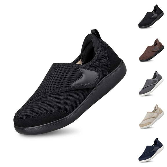Men's Casual On Shoes Comfortable Non Walking Sneakers For Wide Feet Soft Sole Breathable Lightweight Loafer For Men Women Elderly Daily Wear Casual Men Shoes