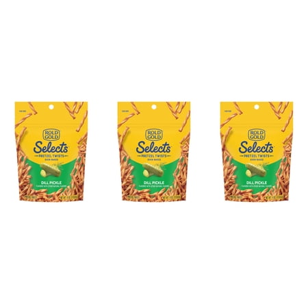 Rold Gold Selects Dill Pickle Pretzel Twists (4 oz), 3-Pack Bundle by SUPERDEALS