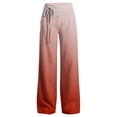 thumbnail image 5 of Sweatpants Dqueduo Women's Fashion Printed Elastic Waist Casual Pocket Straight-Leg Pants – Cotton Blend Trousers Red M, 5 of 7