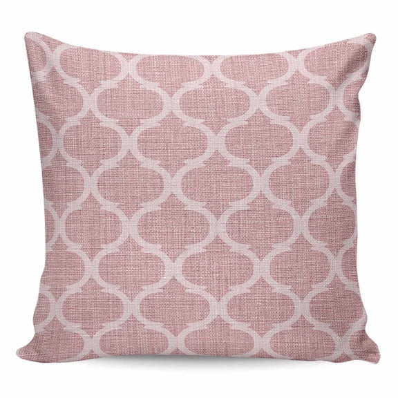 Pink Morocco Pillow Covers 20x20 Inch Decorative Throw Pillow Cover, Middle Century Abstract Geometric Plaid Sofa Pillowcases Accent Cushion Case Home Decor Bedroom Living Room