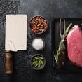 thumbnail image 4 of Uxcell PU Leather Knife Sheath Meat Cleaver Sheath Waterproof Knife Guard Deep White, 4 of 5