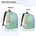 thumbnail image 3 of Honeii Beautiful Glitter Print Canvas College Laptop Backpack, Durable Rucksack Travel Notebook Bag School Backpack Book Bag for Men Women-Medium, 3 of 7