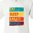 thumbnail image 4 of Inktastic Eat Sleep Karate Repeat Youth T-Shirt, 4 of 5