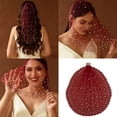 thumbnail image 2 of Elegant Wedding Veil With Shimmering Rhinestones Seethrough Sheer Veil for Special Event Comfortable All Day Wear, 2 of 9
