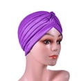 thumbnail image 1 of Sombrero sólido belleza quimio sueño turbante sombreros bufanda gorro para pacientes con cáncer pérdida de cabello, 1 of 5