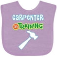 thumbnail image 3 of Inktastic Carpenter in Training Boys or Girls Baby Bib, 3 of 4
