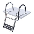 thumbnail image 4 of Stainless Steel Boat Boarding Ladder, 3 Step, Sliding, Folding, Swimming Launching, Boat Accessories, 4 of 7