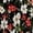 Black Red White Floral, variant on Women's Sleeveless Floral A-Line Casual Dress with Pockets