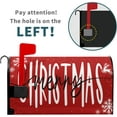 thumbnail image 2 of Merry Christmas Mailbox Covers Magnetic Large Size 25x21 Christmas Xmas Magnetic Mailbox Covers Red Winter Mailbox Covers Snowflake Mail Wraps Cover Letter Post Box for Gardern Yard Outdoor Decor, 2 of 5