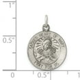 thumbnail image 3 of Sterling Silver Antiqued Sacred Heart of Mary Medal, 3 of 4