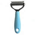 thumbnail image 1 of Professional Pet Grooming Rake: 2-Sided Undercoat Comb for Dematting & Deshedding Dogs and Cats, 1 of 5
