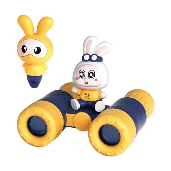 wznxdo Cute Cartoon Rabbit Telescope Toys for Kids Small Portable Binoculars High Definition High Magnification 8x Telescope Toys Educational Learning Toy