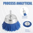 thumbnail image 5 of 9pcs Nylon Wire Wheel & Cup Brush Set for Drill, 3 Sizes Abrasive Brush with 1/4in Hex Shank for Cleaning Sanding Drill Scrub Brush Attachment Remove Paint 80/100/240 Grit, 5 of 7