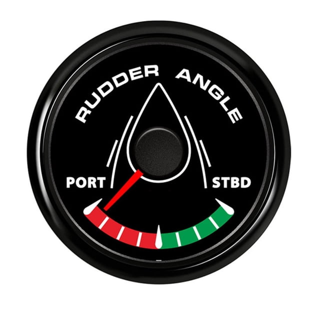 8 Color Backlight Rudder Angle Indicator Gauge Meter 0-190ohm With Mating Sensor 52mm Marine Angle Meter 12V/24V