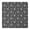 Black Daisy Flower-2, variant on Black Daisy Flower White Blooms Pattern Square Fitted Tablecloth with Elastic Edge,Square Table Cover,Washable Elastic Table Cover for Home Kitchen Party Decor 34"x34"