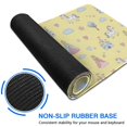 thumbnail image 6 of Long Mouse Pads for Desk,Yellow Princess Unicorn Pattern Desk Mats on Top Of Desks, Desk Mouse Pad Extra Large with 3mm Non-Slip Base and Stitched Edge for Gaming,Office,Work,Home 31.5"x11.8", 6 of 6
