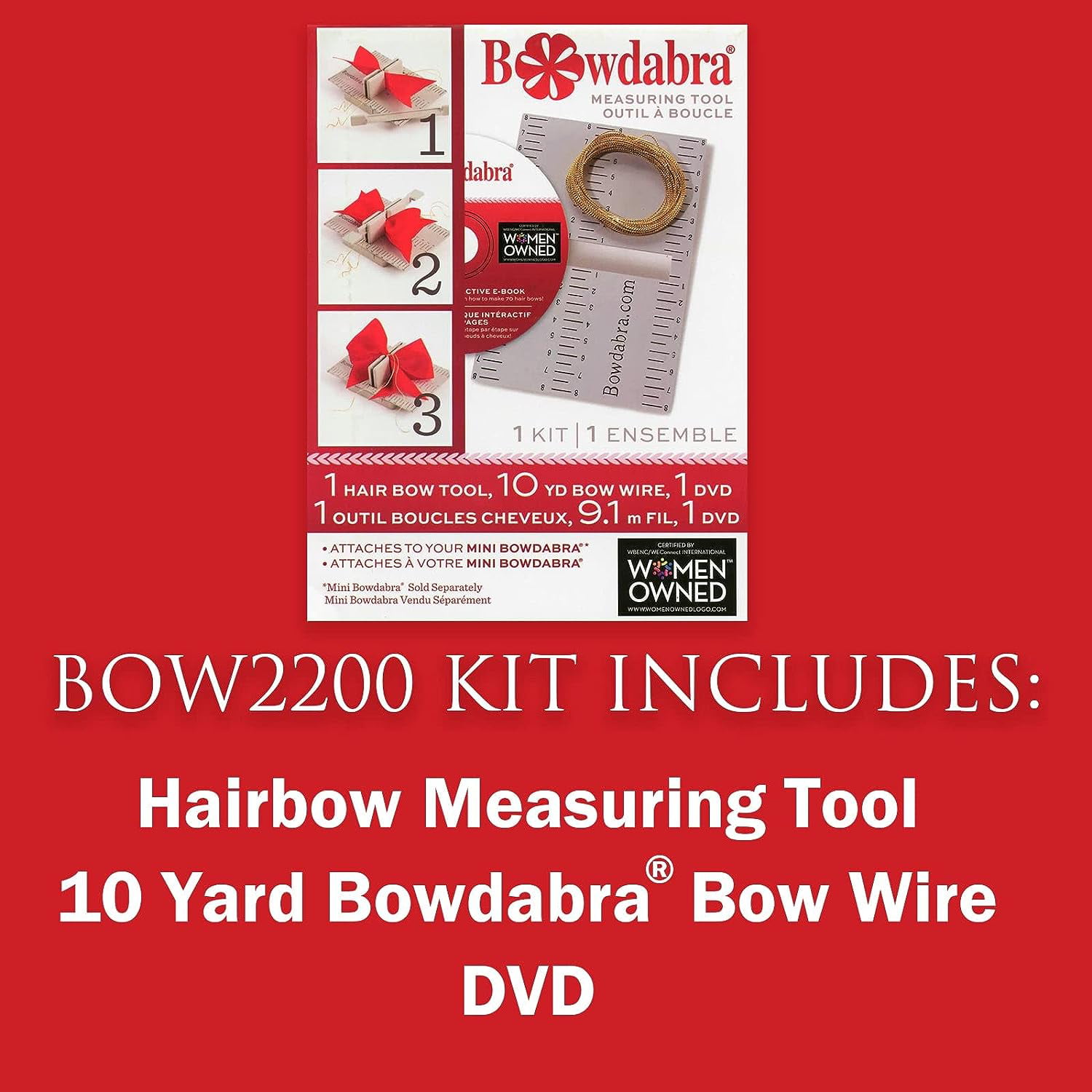 Bowdabra Combo Pack Bow Maker for Ribbon for Wreaths (Set of 4