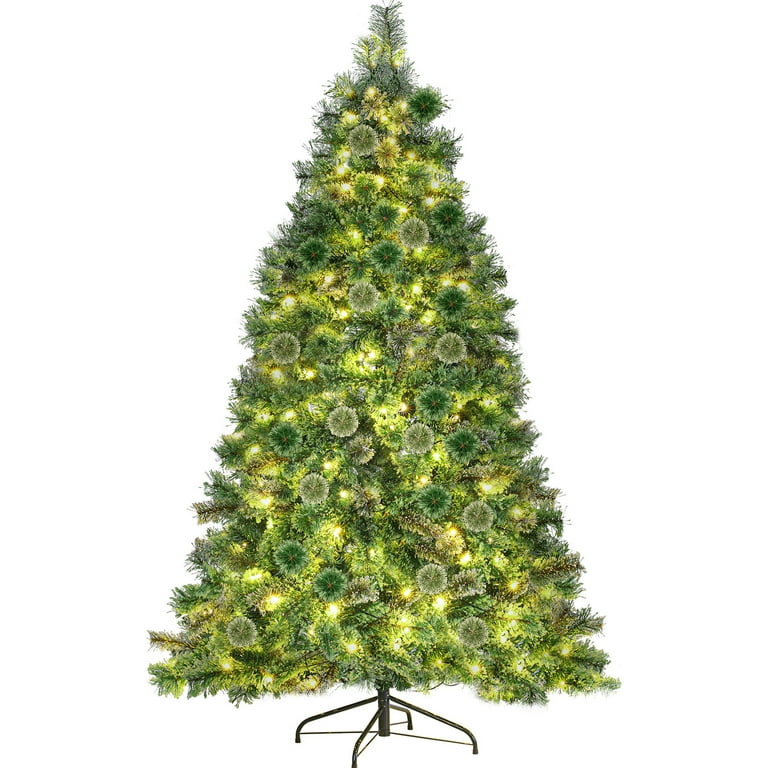 LAZY BUDDY 8FT Artificial Christmas Tree with 1000 Tips and 400