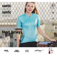 thumbnail image 5 of Santic - Maillot de ciclismo para mujer, camiseta profesional para ciclismo al aire libre, para bicicleta de carretera, camisetas de manga corta para verano, 5 of 5