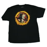 Spider-man Mens T-Shirt - No Way Home Spidey & Dr. Strange Firery (2X-Large)